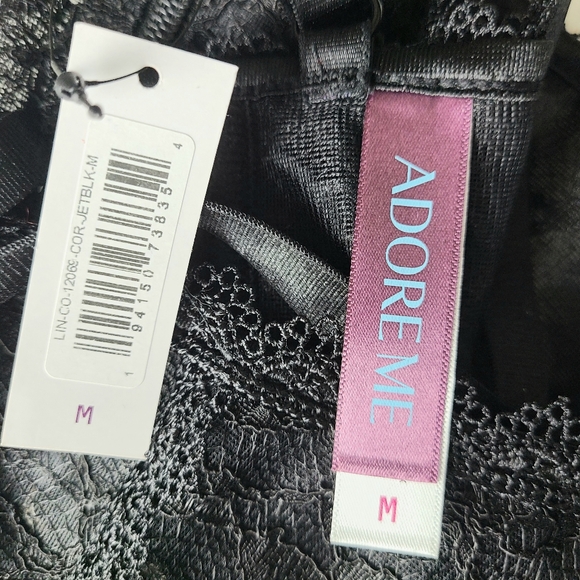 NWT Adore Me Black Lace Bustier Corset Top - Picture 10 of 10